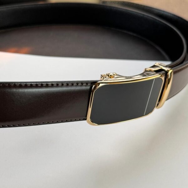 Brown ''Track'' Leather Belt