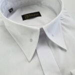 White Shirt Without Collar Pin