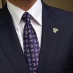 Purple Drops Tie - 8.5 cm