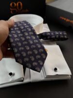 Purple Drops Tie - 8.5 cm - Image 2