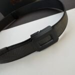 Fabric Casual Double Face Belt with Reversible Buckle ''Black & Gray''