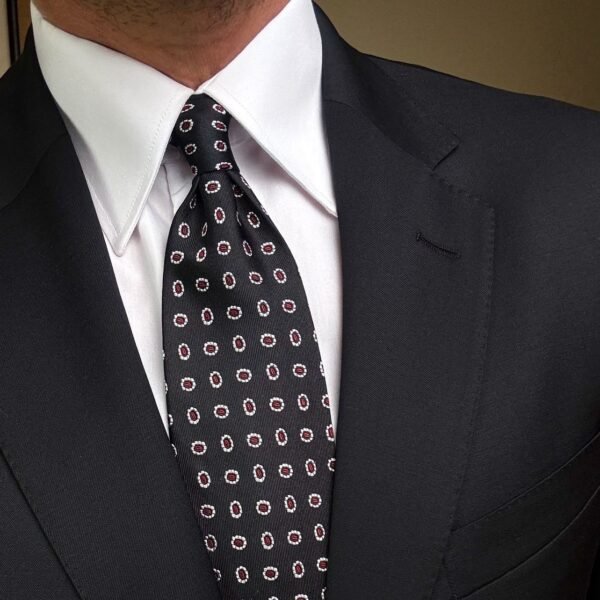 Black Oxford Tie - 8.5 cm