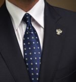 Blue Squares Tie - 8 cm