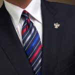 Pixel Stripe Tie - 8 cm