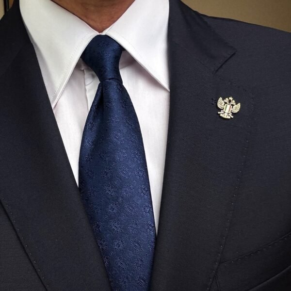 Blue Bold Tie - 8 cm