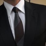 Brown Strips Tie - 7 cm