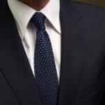 Slim Kintted Blue Tie - 6 cm