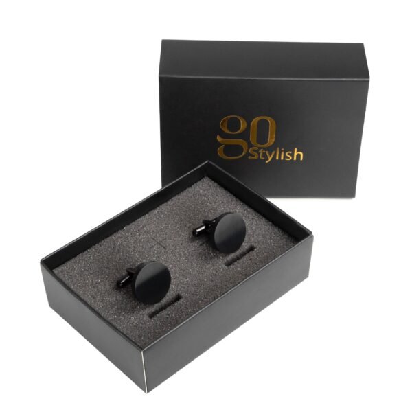 Cufflinks (Round) - Black
