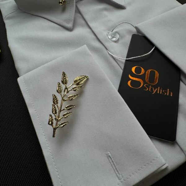 Golden Sprig Lapel Pin - Gold
