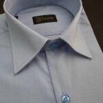 Baby Blue Business Shirt With MDC