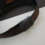 Fabric Casual Double Face Belt with Reversible Buckle ''Black & Brown''