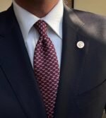 Burgundy H Tie - 8 cm