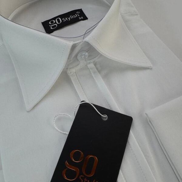 White Business Shirt With MDC ''French Cuffs''