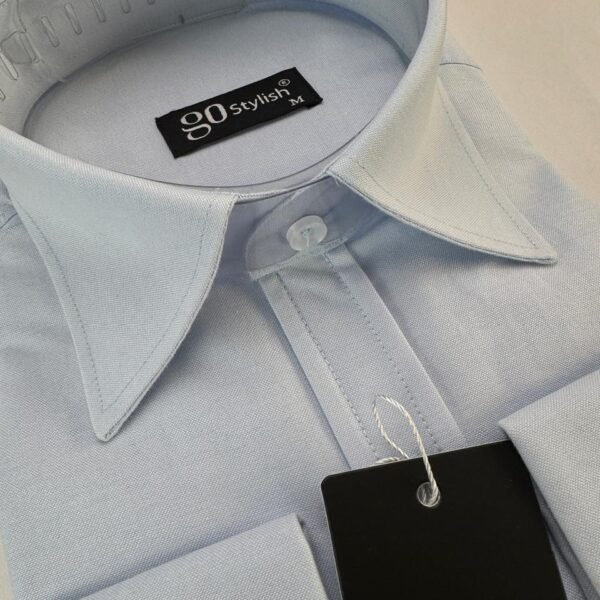 Light Blue Oxford Business Shirt With MDC ''French Cuffs''
