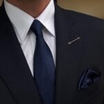 Elegant Blue Tie - 7 cm - With Pocket Square
