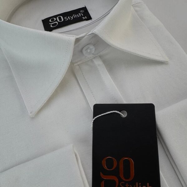 White Oxford Business Shirt With MDC ''French Cuffs''