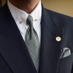 Green Cells Tie - 8 cm - With Pocket Square