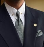 White Oxford Shirt With Collar Pin - Image 3