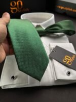 Royal Green Tie - 8 cm - Image 2