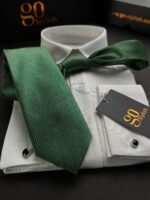 Royal Green Tie - 8 cm - Image 3