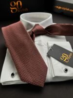 Orange Art Tie - 8 cm - Image 3