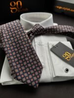 Midnight Florals Tie - 8 cm - Image 3