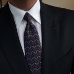 Elegant ZigZag Tie - 8 cm