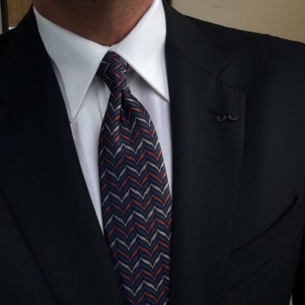 Elegant ZigZag Tie - 8 cm