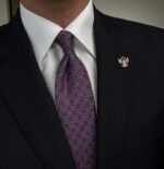 Burgundy & Blue Vintage Tie - 8 cm