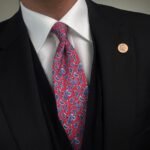 Red Vintage Tie - 8 cm