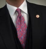 Red Vintage Tie - 8 cm