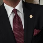 Burgundy with White Dots Tie - 8 cm - With Pocket Square