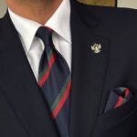 Navy Prime Tie - 8 cm - With Pocket Square