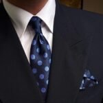 Twilight Navy Tie - 8 cm - With Pocket Square