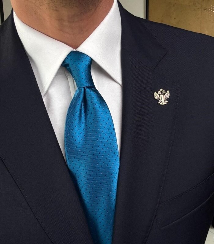 Ocean Blue Tie - 8 cm