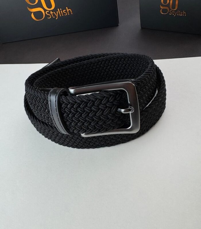 Black Braided Belt