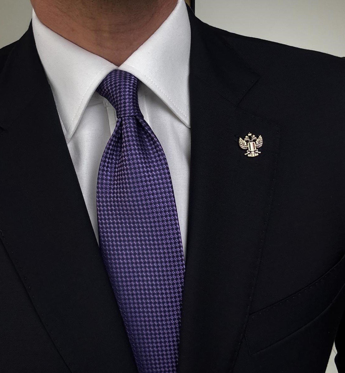 15 Elegant Purple Tie - 8 cm - Image 1