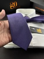 Elegant Purple Tie - 8 cm - Image 3