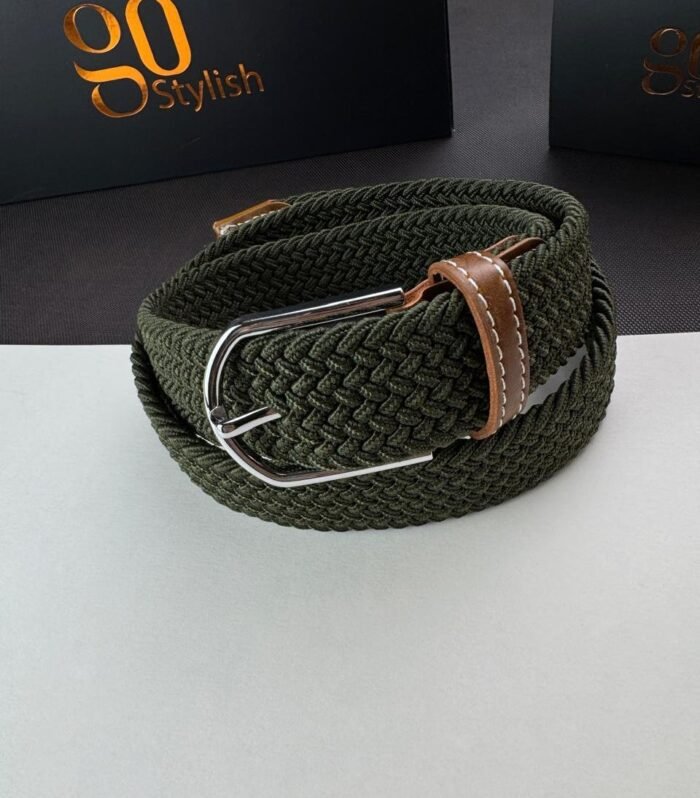 Forest Green Braided Belt