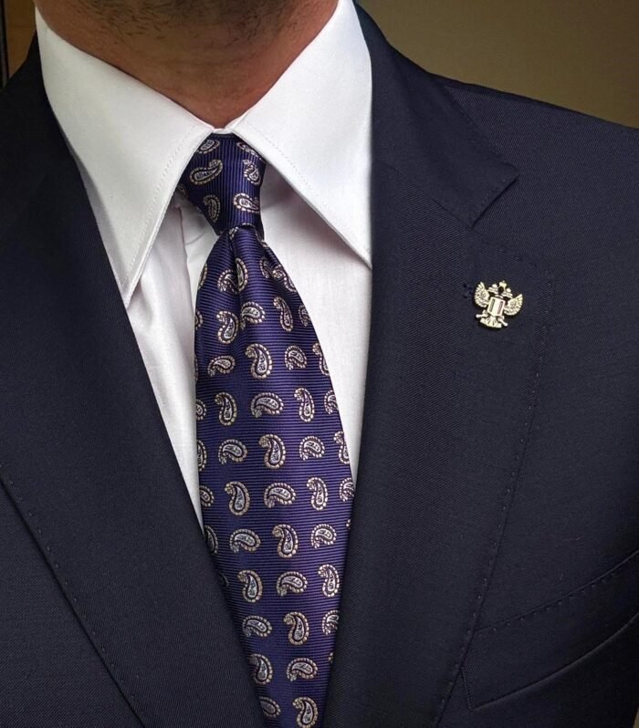 Purple Drops Tie - 8.5 cm