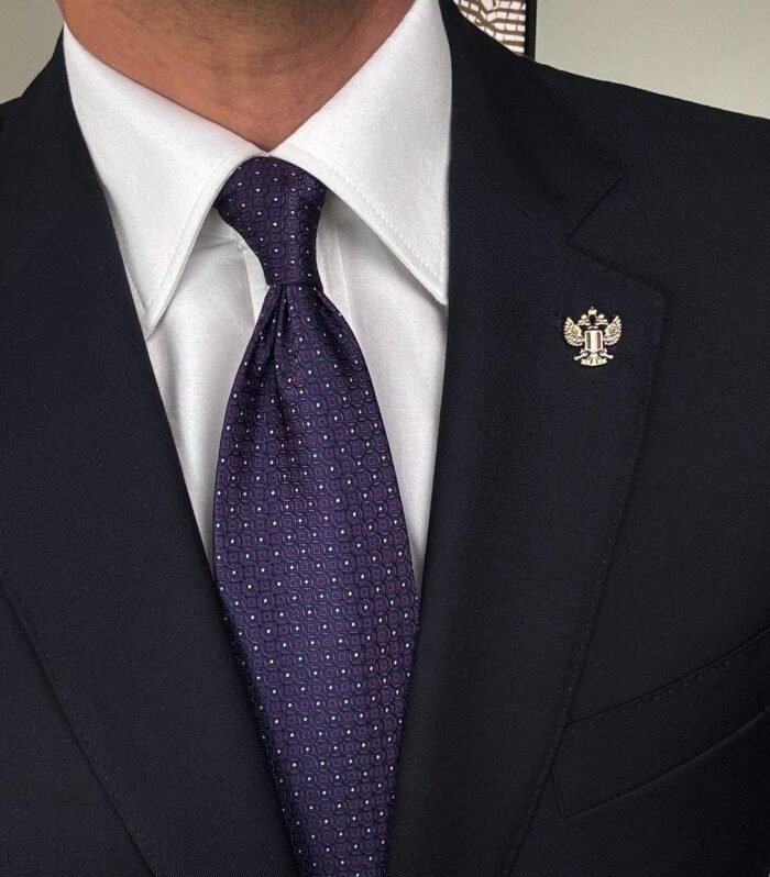 Dark Purple Tie - 8 cm