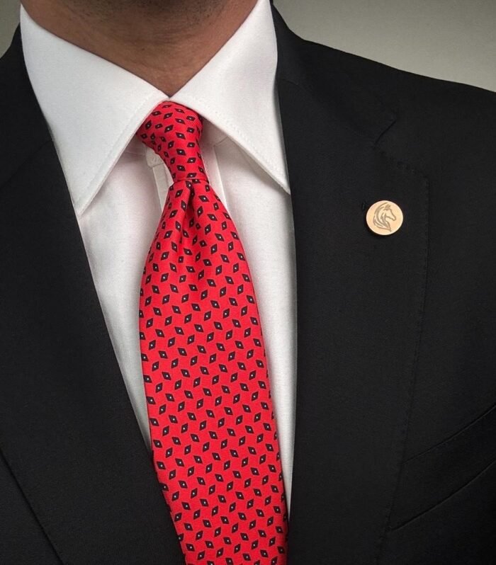 Red Intense Tie - 8 cm