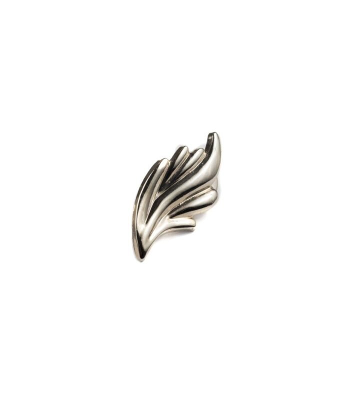 Flame Lapel Pin - Silver