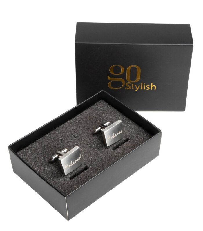 Cufflinks – Silver - Laser Engraving
