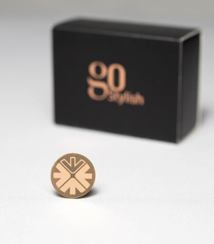 Lapel Pin Gold - Laser Engraving