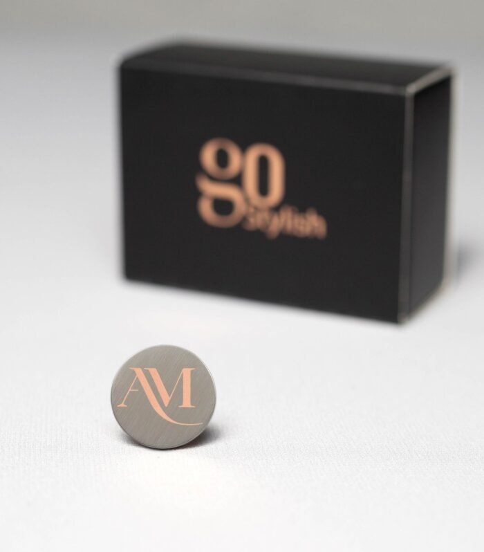 Lapel Pin Silver - Laser Engraving