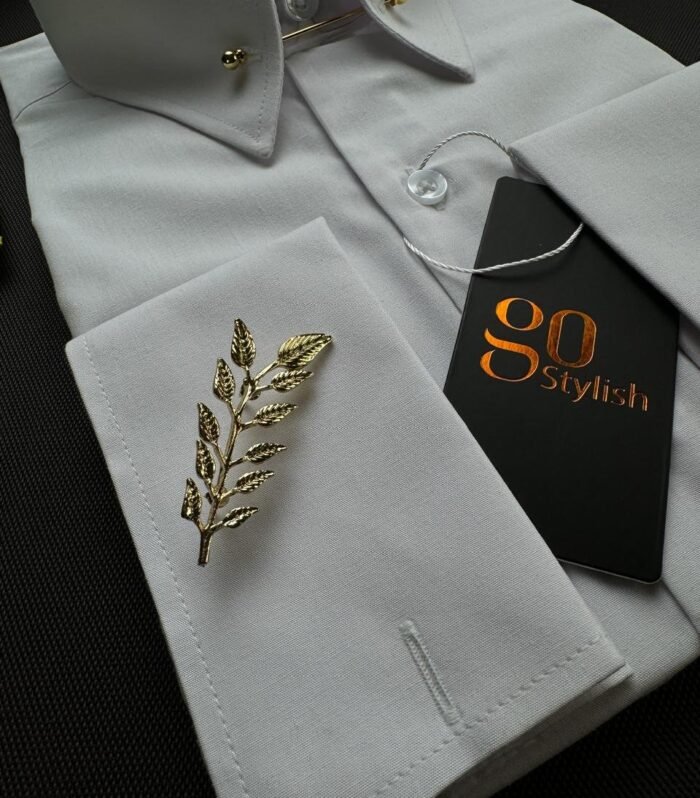 Golden Sprig Lapel Pin - Gold