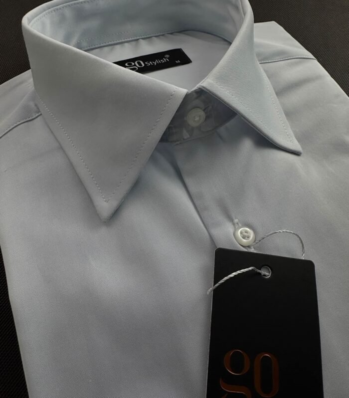 Sky Blue Business Shirt With MDC